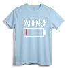 Low Patience Shirt Low Battery Patience T-Shirt - Funny Parenting Tee for Moms and Dads, Perfect Mother's Day or Father's Day Gift