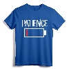 Low Patience Shirt Low Battery Patience T-Shirt - Funny Parenting Tee for Moms and Dads, Perfect Mother's Day or Father's Day Gift