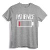 Low Patience Shirt Low Battery Patience T-Shirt - Funny Parenting Tee for Moms and Dads, Perfect Mother's Day or Father's Day Gift
