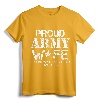 Proud Army Wife T-Shirt for Military Wife - My Soldier My Hero, Army Mom Graphic Design Tee