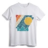 Arkansas Vintage State Map Mountains Hiking Pride Gift T-Shirt - Outdoor Apparel for Hikers, Campers, and Rock Climbers