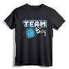 Gender Reveal Team Boy Burnouts Baby Shower Party Gift Idea T-Shirt - Racing Theme Gender Reveal Apparel for Men, Women, and Kids