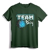 Gender Reveal Team Boy Burnouts Baby Shower Party Gift Idea T-Shirt - Racing Theme Gender Reveal Apparel for Men, Women, and Kids