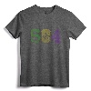 Mardi Gras 504 T Shirt Nola New Orleans Louisiana LA 2019 - Vintage Fleur de Lis Mardi Gras Tee for Festivals and Souvenirs