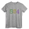 Mardi Gras 504 T Shirt Nola New Orleans Louisiana LA 2019 - Vintage Fleur de Lis Mardi Gras Tee for Festivals and Souvenirs