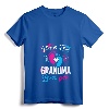 Women's Pink Or Blue Grandma Loves You Gender Reveal Baby Shower V-Neck T-Shirt - Supportive Grandma-to-Be Apparel for Gender Reveal Party and Pregnancy Announcements