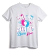 Pink Or Blue Auntie Loves You Gender Reveal Baby Party Day T-Shirt - Cute Auntie Niece Nephew Love Shirt for Baby Shower or Gender Reveal Celebration