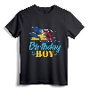 Birthday Boy Airplanes Party Gift Decorations Supplies Kids T-Shirt - Airplane Themed Birthday Party Apparel for Boys and Aviation Enthusiasts