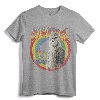 Star Wars Retro Rainbow Chewbacca The Wookiee T-Shirt - Official Licensed Tee with Classic Fit and Double-Needle Sleeve