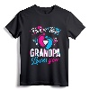 Pink Or Blue Grandpa Loves You T Shirt Gender Reveal Baby T-Shirt - Cute Family Gender Reveal Party Attire for New Grandparents