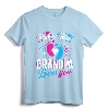 Pink Or Blue Grandpa Loves You T Shirt Gender Reveal Baby T-Shirt - Cute Family Gender Reveal Party Attire for New Grandparents