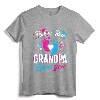 Pink Or Blue Grandpa Loves You T Shirt Gender Reveal Baby T-Shirt - Cute Family Gender Reveal Party Attire for New Grandparents