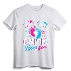 Pink Or Blue Grandpa Loves You T Shirt Gender Reveal Baby T-Shirt - Cute Family Gender Reveal Party Attire for New Grandparents