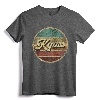 Vintage Circle Retro Faded Kyusses 1987 Rock 80s Tee - Distressed Retro Music T-Shirt for Men and Women
