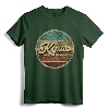Vintage Circle Retro Faded Kyusses 1987 Rock 80s Tee - Distressed Retro Music T-Shirt for Men and Women