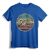 Vintage Circle Retro Faded Kyusses 1987 Rock 80s Tee - Distressed Retro Music T-Shirt for Men and Women