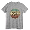 Vintage Circle Retro Faded Kyusses 1987 Rock 80s Tee - Distressed Retro Music T-Shirt for Men and Women