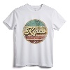 Vintage Circle Retro Faded Kyusses 1987 Rock 80s Tee - Distressed Retro Music T-Shirt for Men and Women