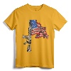 AR-15 Assault Rifle USA Flag T-Shirt - Vintage American Flag Gun Tee for Second Amendment Supporters