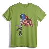AR-15 Assault Rifle USA Flag T-Shirt - Vintage American Flag Gun Tee for Second Amendment Supporters