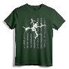 USA Flag FPV Drone Freestyle Race Quadcopter Pilot - ON BACK T-Shirt - Funny Licensed UAV Pilot Tee for FPV Racing Enthusiasts