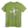 USA Flag FPV Drone Freestyle Race Quadcopter Pilot - ON BACK T-Shirt - Funny Licensed UAV Pilot Tee for FPV Racing Enthusiasts