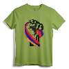 Armenian Pride Flag Fist Resist T-Shirt - Lightweight Armenian Genocide Awareness Tee for Men Women Kids