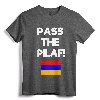 Pass The Pilaf Funny Armenian Rice Lover Family Armenia Flag T-Shirt - Hilarious Tee for Armenian Heritage and Loud Family Reunions