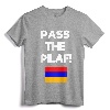 Pass The Pilaf Funny Armenian Rice Lover Family Armenia Flag T-Shirt - Hilarious Tee for Armenian Heritage and Loud Family Reunions