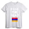 Pass The Pilaf Funny Armenian Rice Lover Family Armenia Flag T-Shirt - Hilarious Tee for Armenian Heritage and Loud Family Reunions