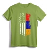 Armenian American Flag T-Shirt - Pride Armenia USA Tees - Heritage Apparel for Men and Women