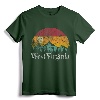 West Virginia 70s 80s Retro Vintage Mountain Ski Hiking Camp T-Shirt - Matching Family Distressed Graphic Tee for Men Women Kids