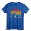West Virginia 70s 80s Retro Vintage Mountain Ski Hiking Camp T-Shirt - Matching Family Distressed Graphic Tee for Men Women Kids
