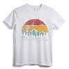 West Virginia 70s 80s Retro Vintage Mountain Ski Hiking Camp T-Shirt - Matching Family Distressed Graphic Tee for Men Women Kids