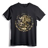 Mexico Coat of Arms T-Shirt in Sepia - Authentic Mexican Flag Tee with Eagle, Hawk, and Snake Design