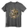 Mexico Coat of Arms T-Shirt in Sepia - Authentic Mexican Flag Tee with Eagle, Hawk, and Snake Design