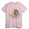 Mexico Coat of Arms T-Shirt in Sepia - Authentic Mexican Flag Tee with Eagle, Hawk, and Snake Design