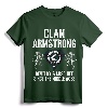 Armstrong Clan Scottish Name Coat Of Arms Tartan Family T-Shirt - Gaelic Design for Scottish Heritage and Clan Armstrong Pride