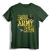 Proud Army Brother Military Pride T-Shirt - Supportive Apparel for Army Siblings and Military Events