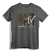 Officially Licensed MTV Music Television Camouflage Logo T-Shirt - Retro Tee with Classic Fit and Double-Needle Hem