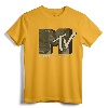 Officially Licensed MTV Music Television Camouflage Logo T-Shirt - Retro Tee with Classic Fit and Double-Needle Hem