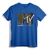 Officially Licensed MTV Music Television Camouflage Logo T-Shirt - Retro Tee with Classic Fit and Double-Needle Hem