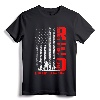 RED Friday Military US Army Remember Everyone Deployed T-Shirt - Patriotic Tee for Veterans & Supporters, USA Flag Lightweight Apparel