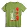 RED Friday Military US Army Remember Everyone Deployed T-Shirt - Patriotic Tee for Veterans & Supporters, USA Flag Lightweight Apparel