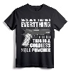 We're Redefining Everything This Is A Cordless Hole Puncher T-Shirt - Patriotic Clothing for Men and Women, Perfect for Veterans and Independence Day