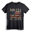 DD-214 Alumni Military Veteran Vintage American Flag T-Shirt - Patriotic Apparel for Retired Service Members