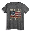 DD-214 Alumni Military Veteran Vintage American Flag T-Shirt - Patriotic Apparel for Retired Service Members