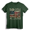 DD-214 Alumni Military Veteran Vintage American Flag T-Shirt - Patriotic Apparel for Retired Service Members