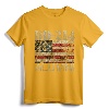 DD-214 Alumni Military Veteran Vintage American Flag T-Shirt - Patriotic Apparel for Retired Service Members