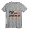 DD-214 Alumni Military Veteran Vintage American Flag T-Shirt - Patriotic Apparel for Retired Service Members